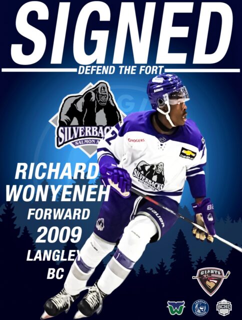 The Langley Trappers have signed Richard Wonyeneh (Forward -2009). Wonyeneh is a Langley resident who split the 25-26 season with the White Rock Whalers of the PJHL and the Salmon Arm Silverbacks of the BCHL. Wonyeneh was selected in the 7th round while at Burnaby Winter Club to the Vancouver Giants in the WHL Bantam Draft.

Welcome to the Trappers Richard Wonyeneh! 

Go Trappers Go! 

#defendthefort #rolltrapps #trapphouse